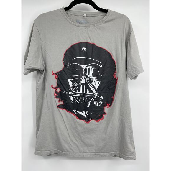 RGB+ Womens Gray Dark Vader Che Guevara Graphic Print Tee Shirt Size Large - Picture 1 of 8
